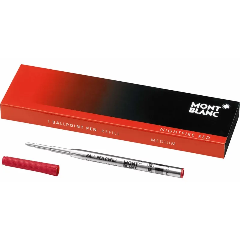 Montblanc Recargas Ballpoint Pen ´´M´´ 1X1 Nightfire Red 105152