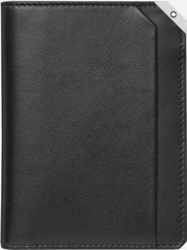 Image Leather Meisterstuck Urban Vertical Wallet 6CC Black