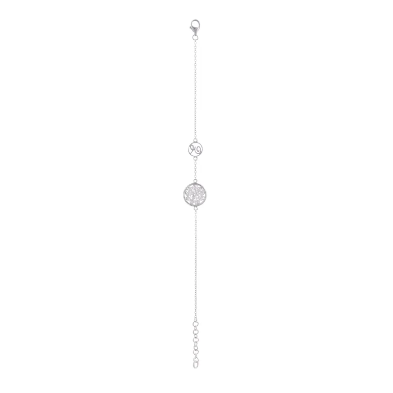 Eleutério Pulseira Ouro Branco com Diamantes PLOB0101