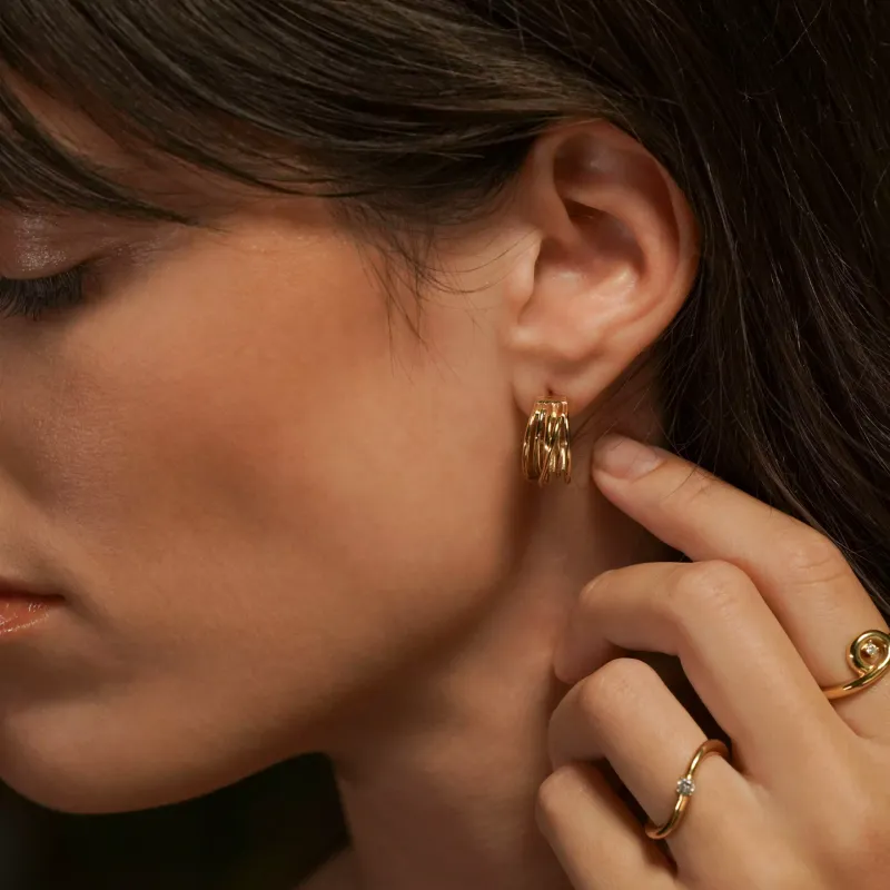 One Anel InfinityTwisted Gold OJIFR03G-8
