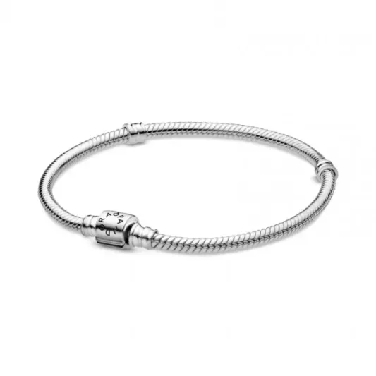 Pandora Pandora Moments Barrel Clasp Snake Chain Bracelet            598816C00-16