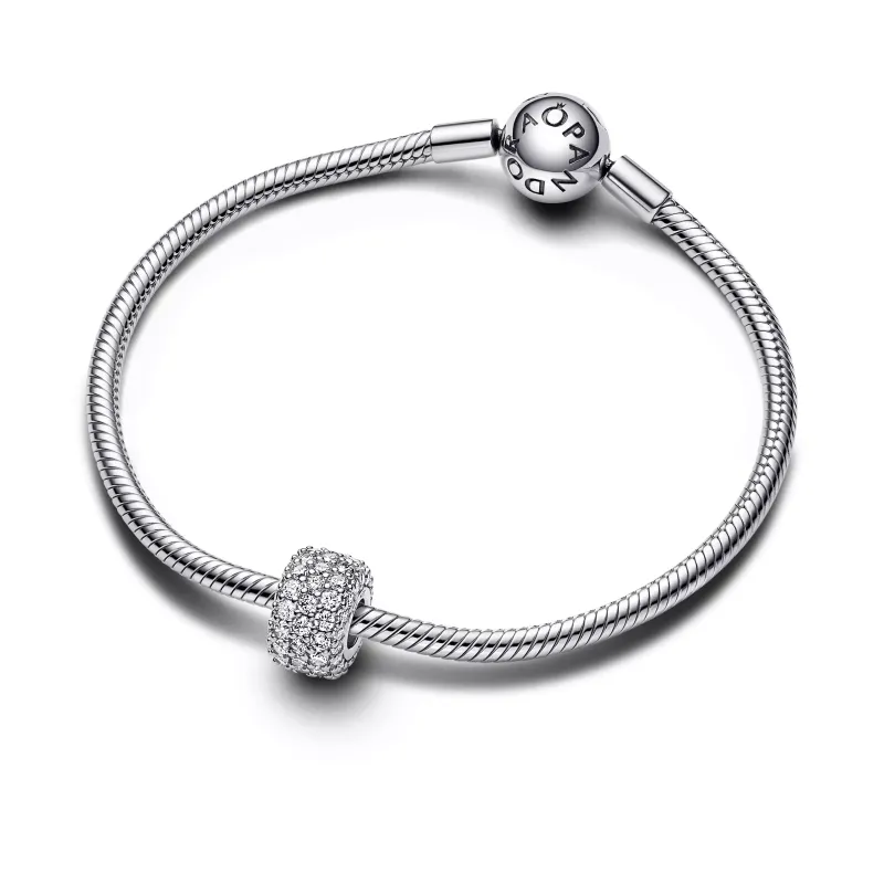 Pandora Sterling silver charm with clear cubic zirconia 792820C01