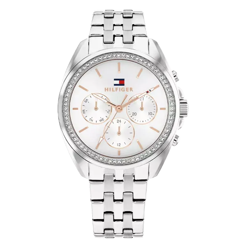 Tommy Hilfiger Multifunctional Watch, Steel and Crystals 1782802