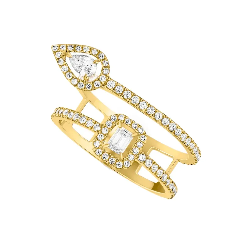 Messika Yellow gold ring with diamonds My Twin MEK28AN10006YG54