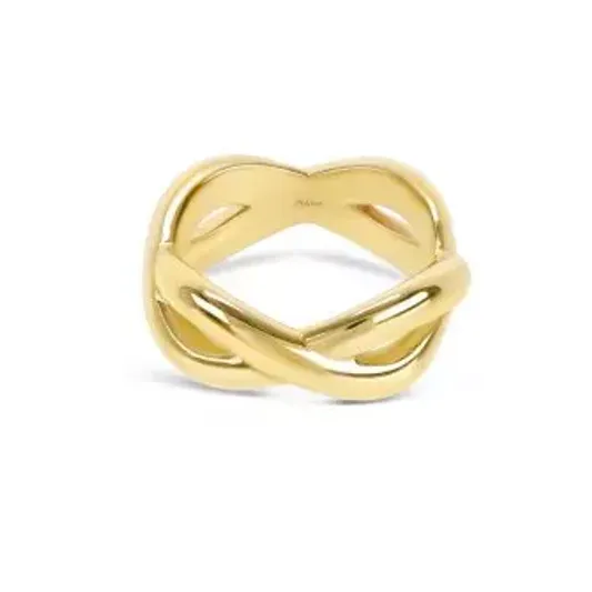 One Anel Infinity Crossed Gold OJIFR01G-9