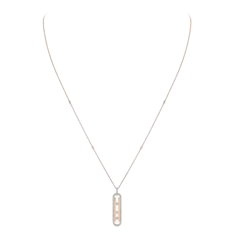 Messika Rose Gold Diamond Necklace MEK.01.FI.10032.PG