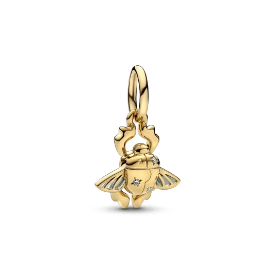 PANDORA Disney Aladdin Scarab Beetle Dangle Charm 762345C01