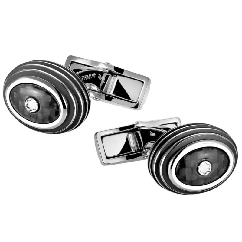 Montblanc Cufflinks Black Carbon 111312