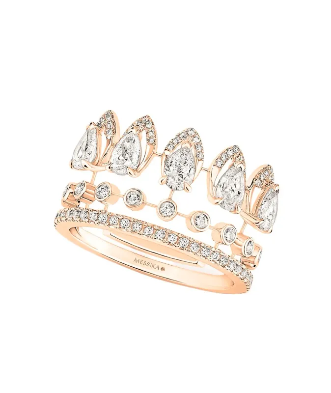 Messika Pink gold ring with diamonds Shaman MEK32AN07364PG54
