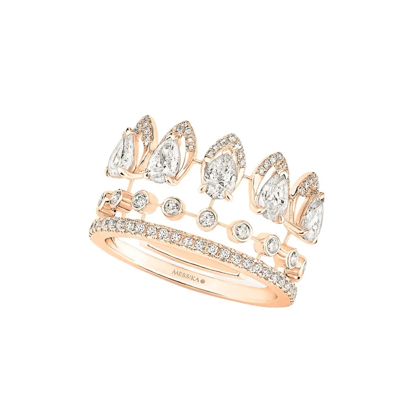 Messika Pink gold ring with diamonds Shaman MEK32AN07364PG54