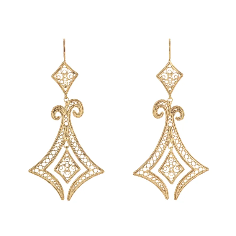 Marcolino Brincos de Filigrana em Prata 0136.R