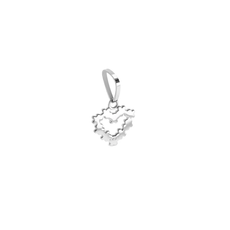 One Energy Heartbloom Silver Charm OJEBC730