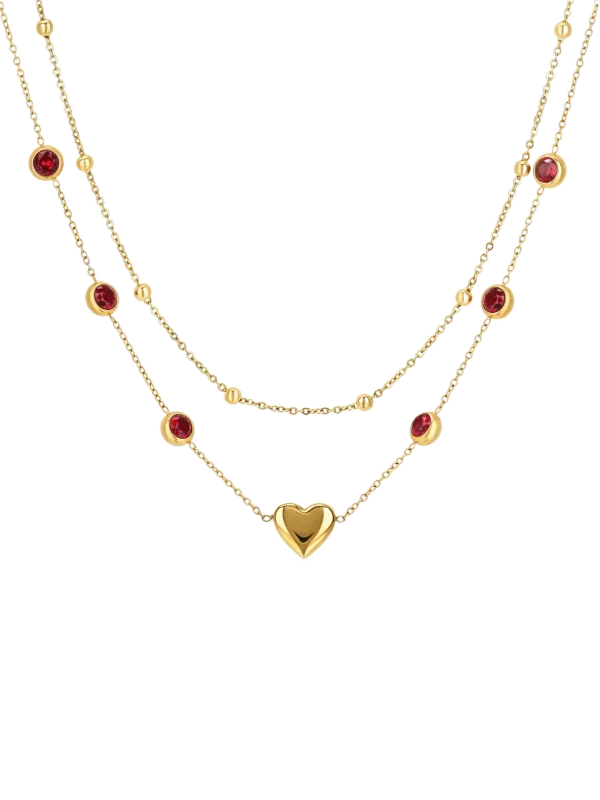 One ONE Red Necklace Set OJSET19G