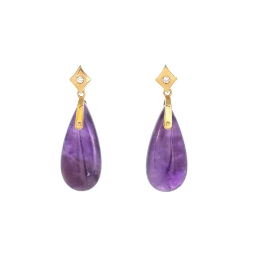 Imagem Brincos Ouro Amarelo com Brilhantes