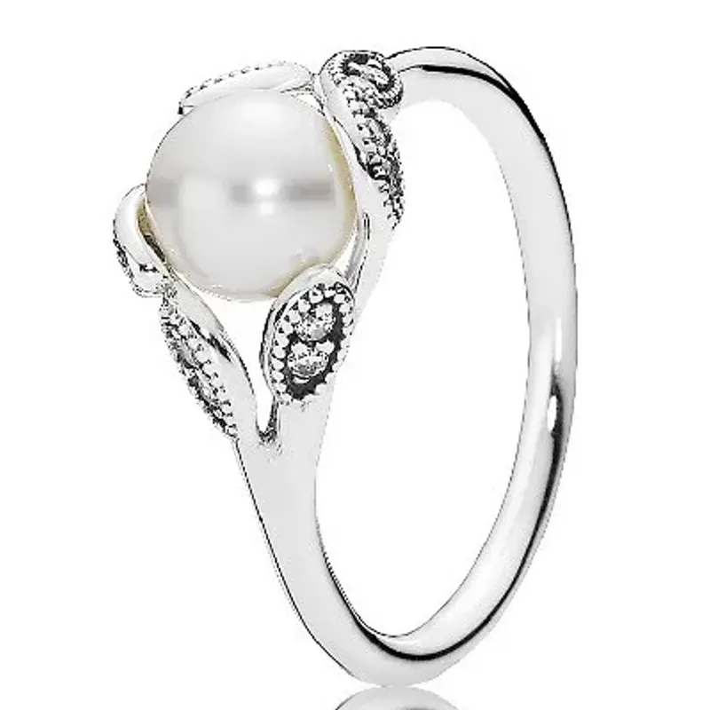 Pandora Anel Ag C/Prl E Zirc Leav 2,2G 190967P-54