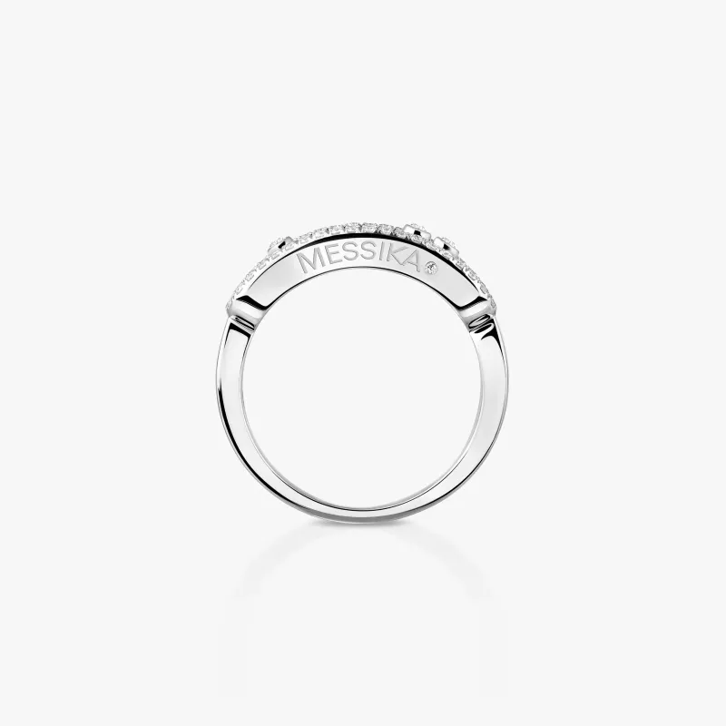 Messika White gold ring with diamonds Baby Move Classique MEK01AN04683WG53