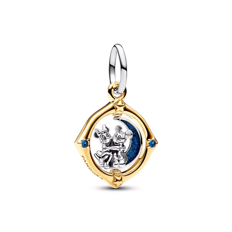 Pandora Disney Mickey and Minnie sterling silver and 14k gold-plated 762955C01