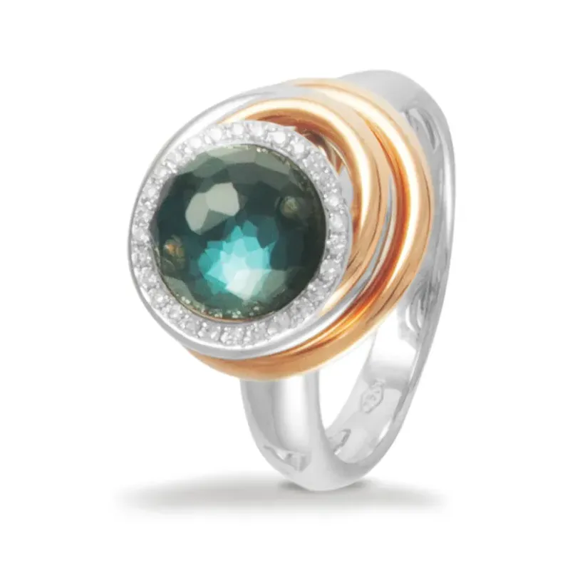 K Di Kuore Anel Ouro Branco e Ouro Rosa 432950