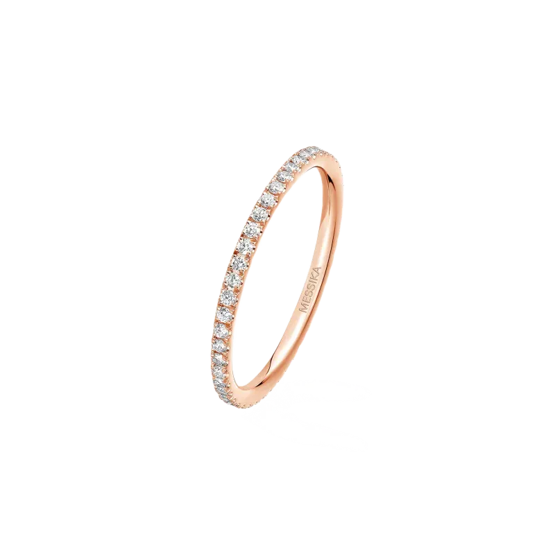 Messika Pink Gold Diamond Ring Gatsby XS Wedding AN.05064.PG.54