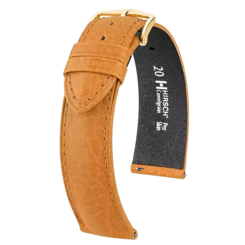 Hirsch Bracelet Camelgrain L Brown 01009010-1-18