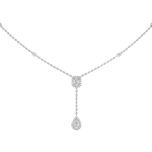 Colar My Twin Ouro Branco com Diamantes