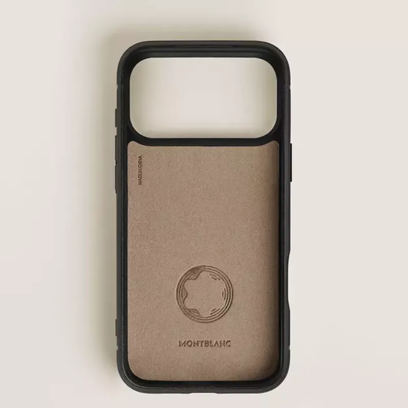 Montblanc Hardshell Case for iPhone 17 Pro Max in Sartorial Leather 220603