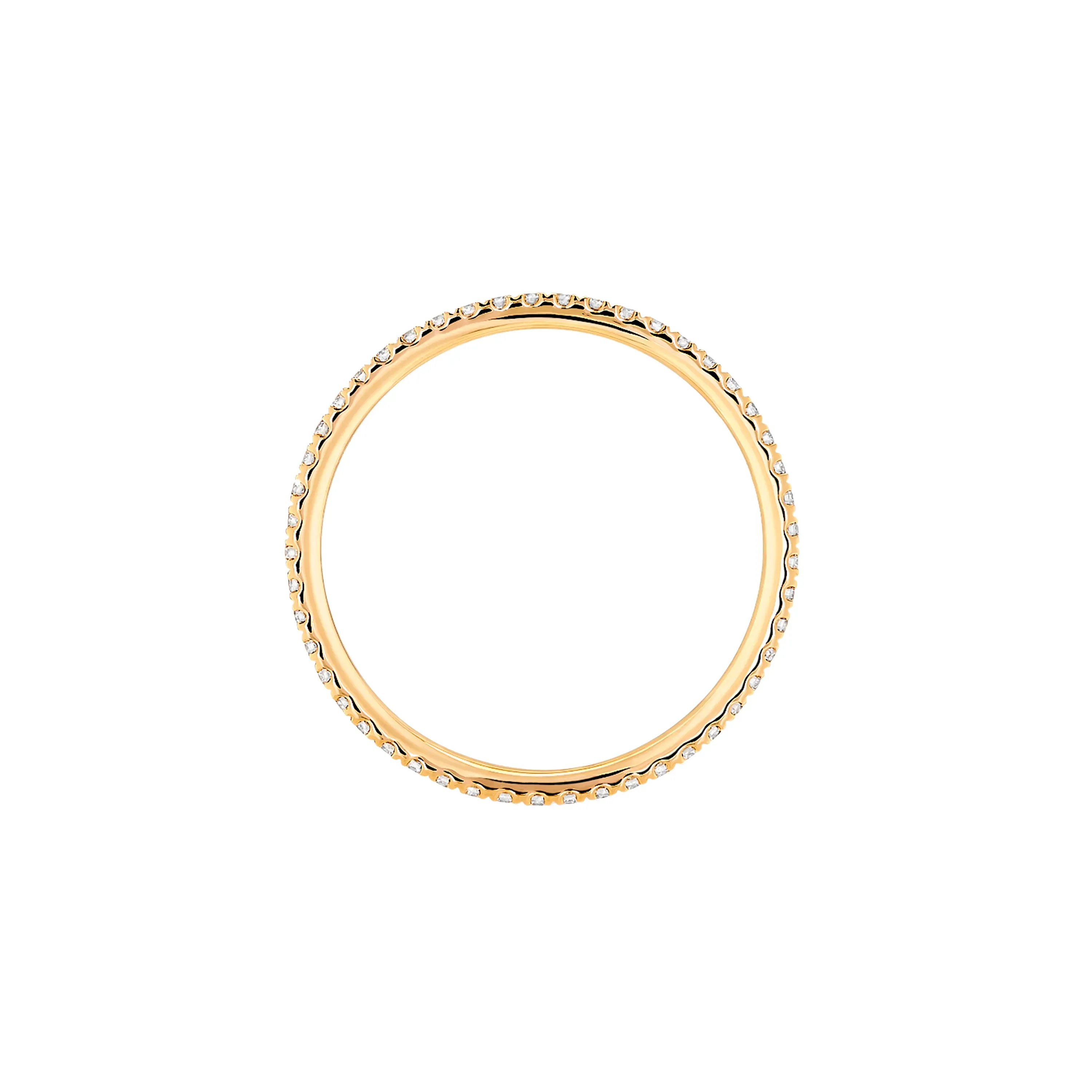 Image Yellow Gold Diamond Wedding Ring Gatsby XS