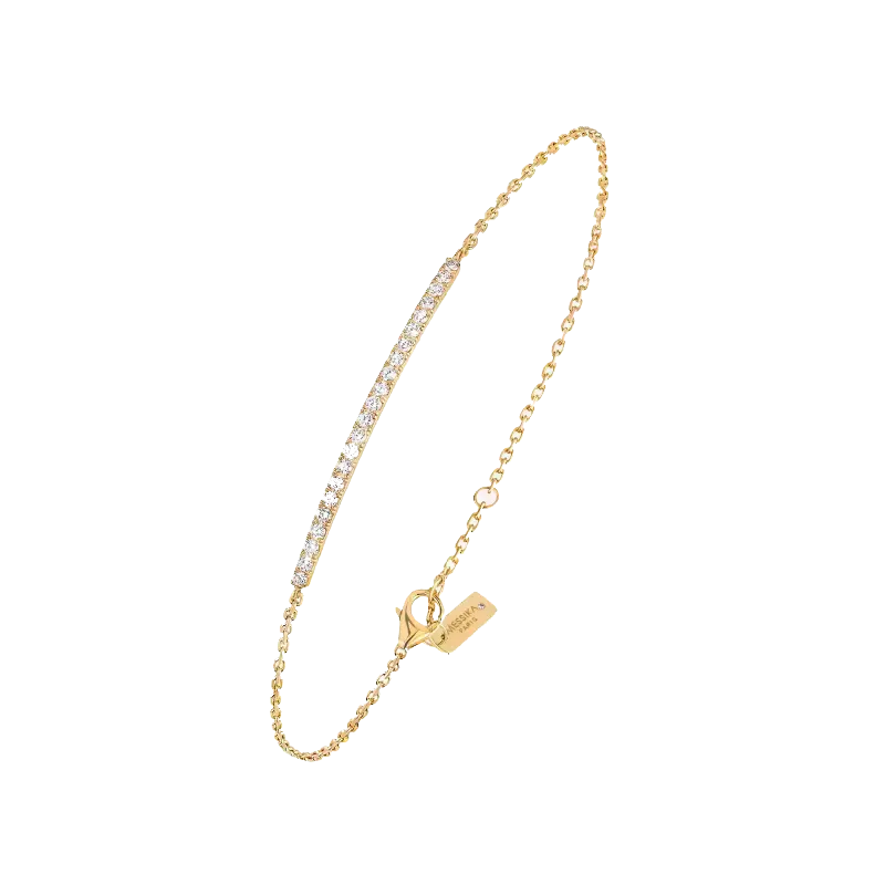 Messika Pulseira Gatsby Ouro Amarelo com Diamantes MEK.09.PU.05446.YG