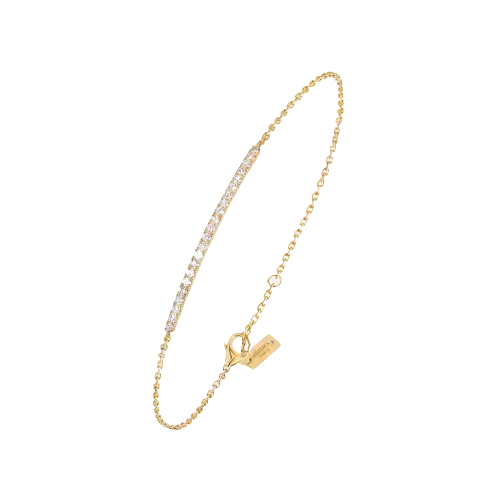 Image Yellow Gatsby Gold Diamond Bracelet