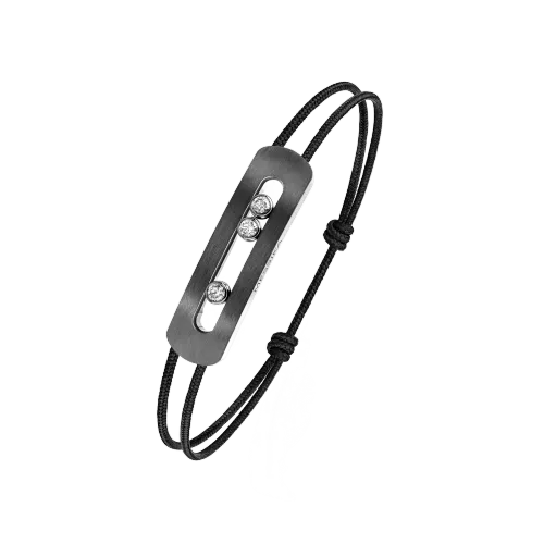 Image MESSIKA CARE(s) Diamond Orange Cord Bracelet in Yellow Gold