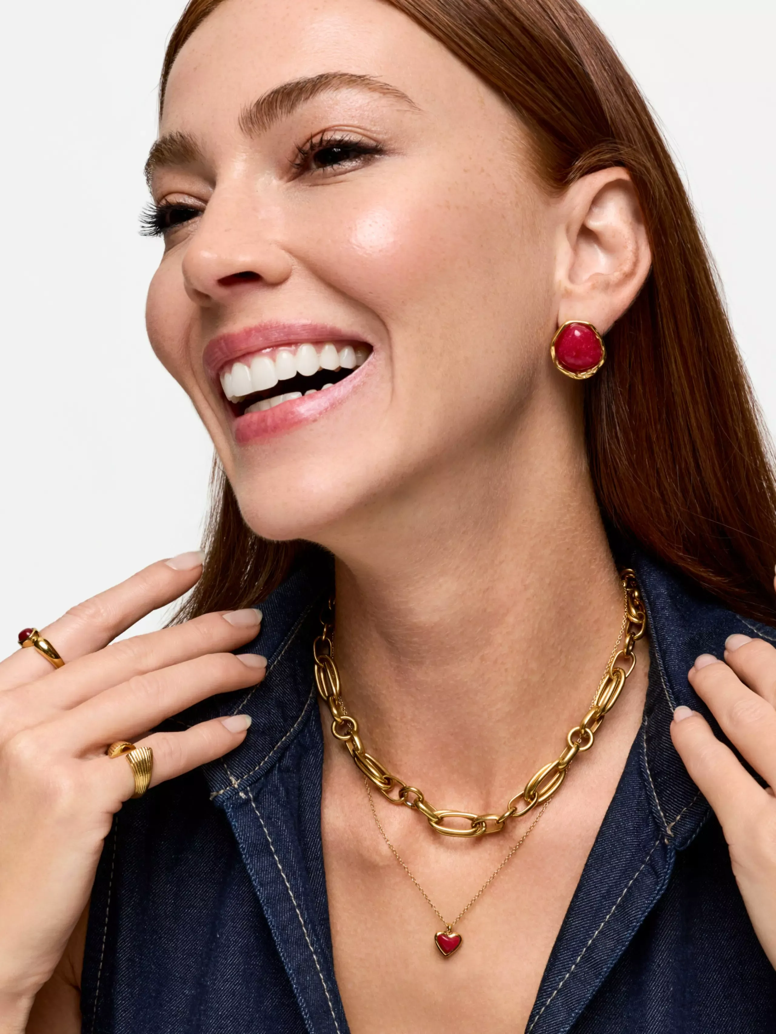 Image ONE Red Flame Necklace