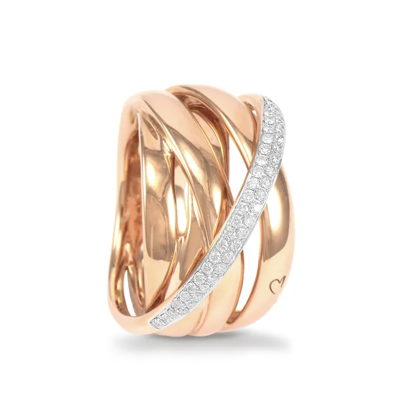 K Di Kuore Anel com Diamantes 434581