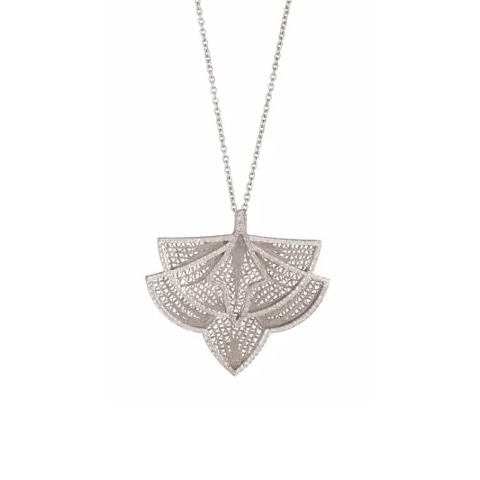 Eleutério White Gold Couture Necklace with Diamonds CLOB0138