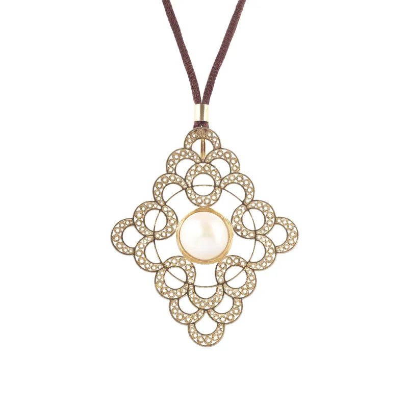 Marcolino Colar Filigrana em Prata 10CL-PD0042