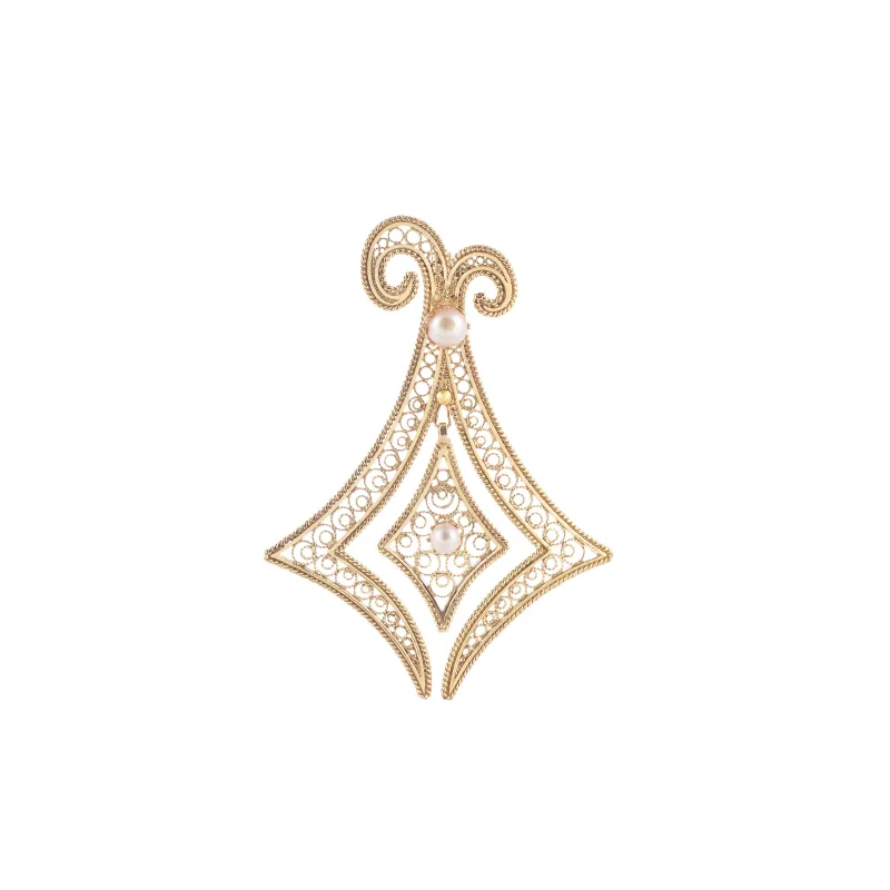 Marcolino Pendente de Filigrana em Prata 0148.A