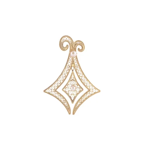 Image Silver Filigree Pendant