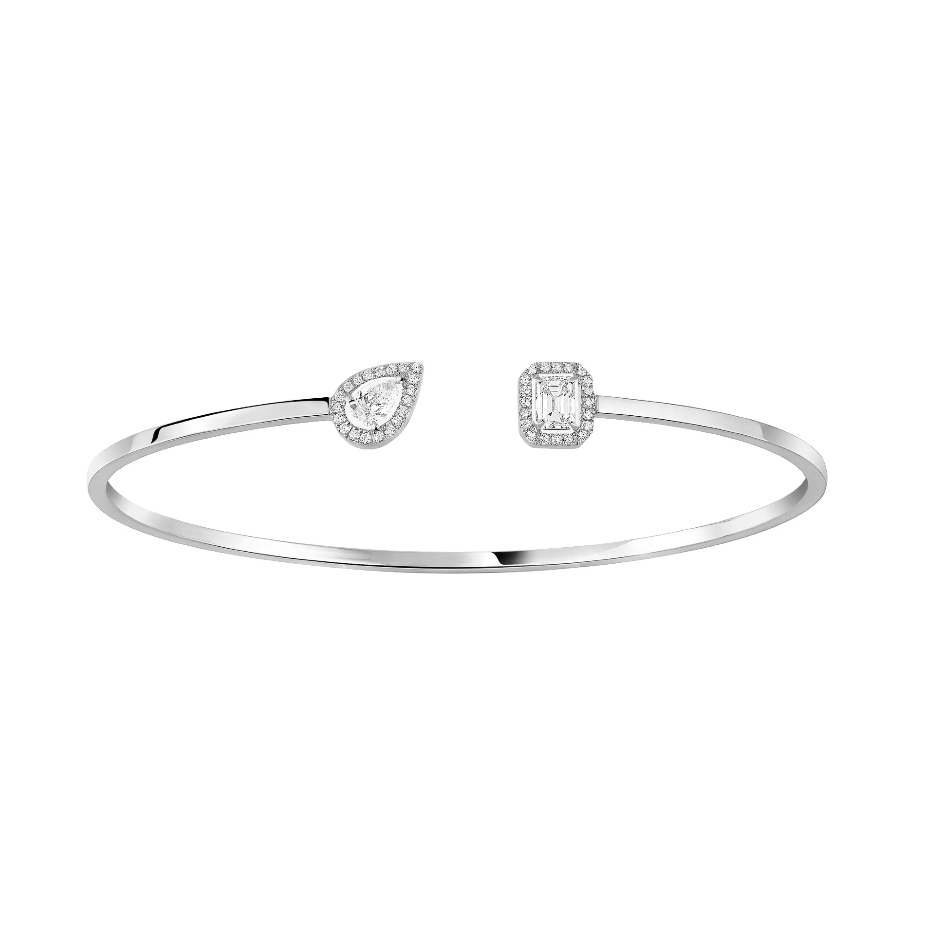 Pulseira My Twin Ouro Branco com Diamantes