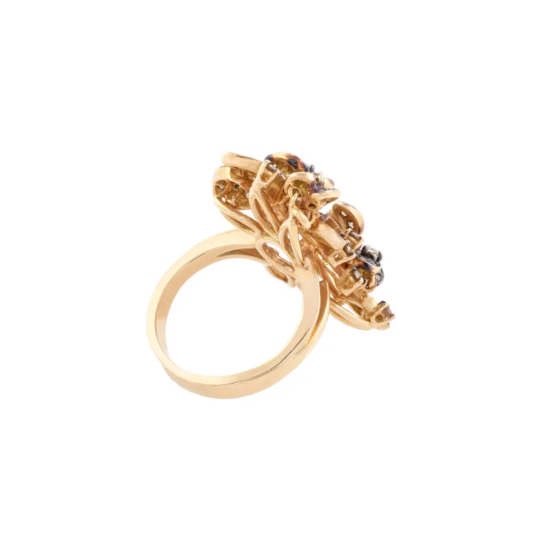 Marcolino Anel Rotas e Rotas Boheme Ouro Rosa Z1521MRL