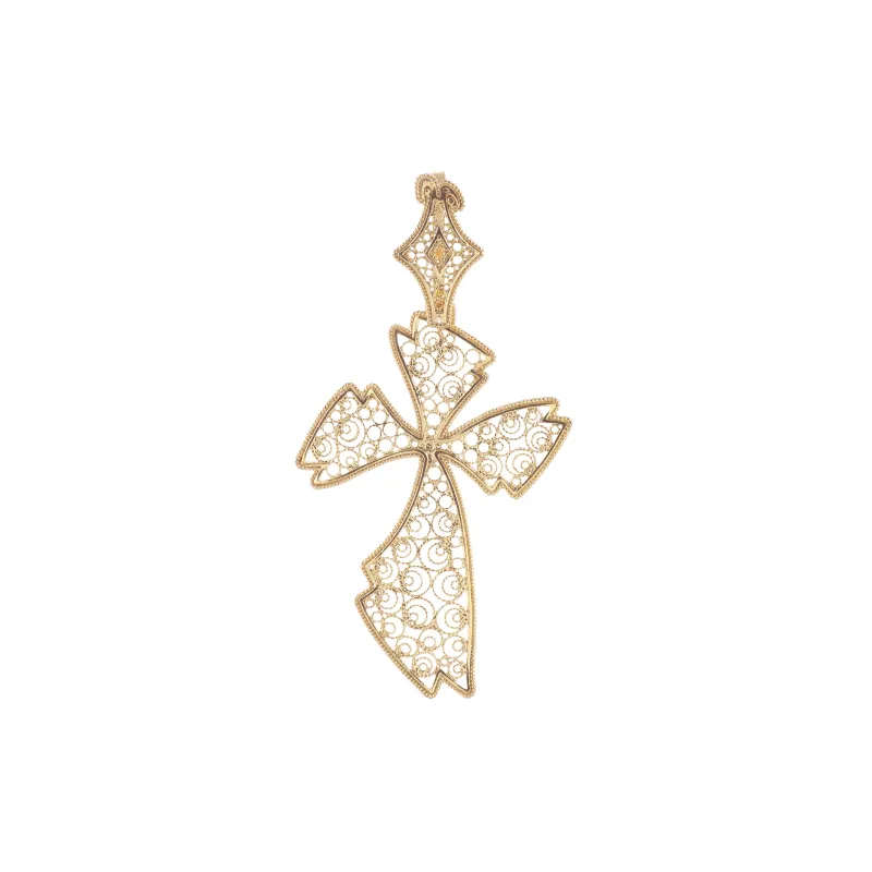Marcolino Filigree Cross in Silver 0220.P