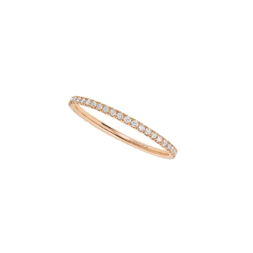 Anel Gatsby Ouro Rosa com Diamantes