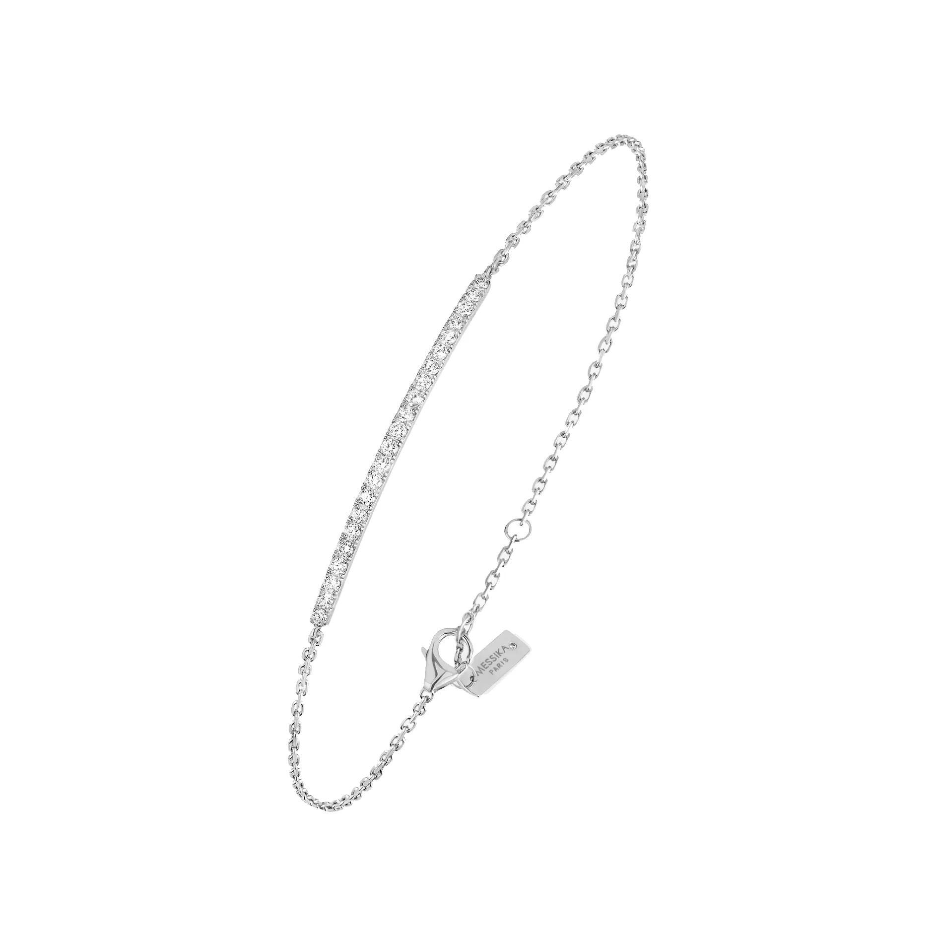 Pulseira Gatsby Ouro Branco com Diamantes