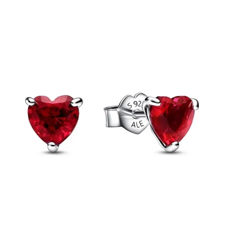 Pandora Brincos Red Heart 292549C01