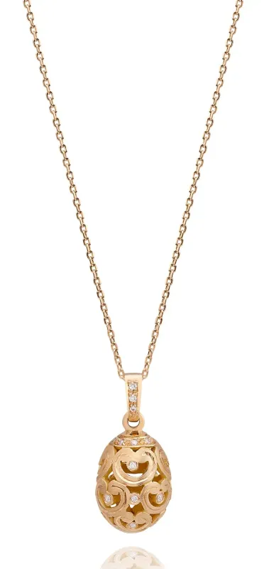 Aquaverdi Rose Gold Egg Necklace CL.OVO3OR