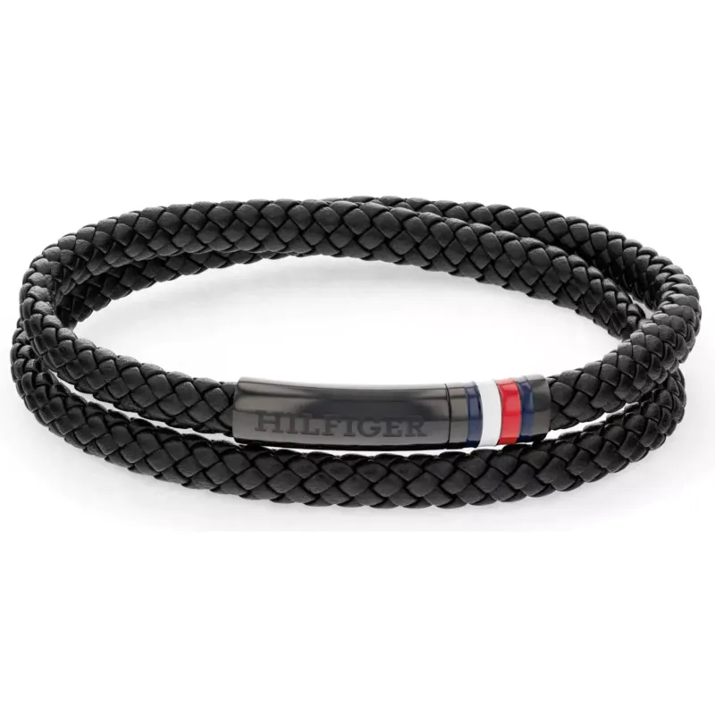 Tommy Hilfiger DOUBLE  BrACELETE BLACK 2790552