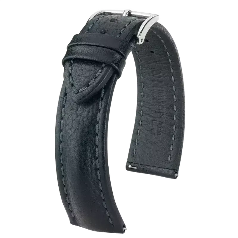 Hirsch Bracelete Lucca, Artisan  Couro Preto L 04902050-2-22
