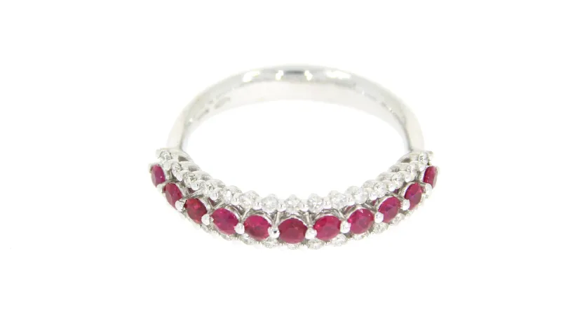 Marcolino Anello Moraglione Ob C/Bts 0,3Cts Rubis 4,10Cts IA161967R