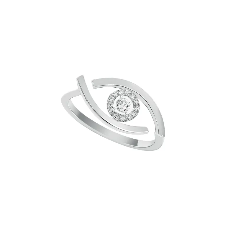 Messika Lucky Eye White Gold Ring MEK35AN10036WG53