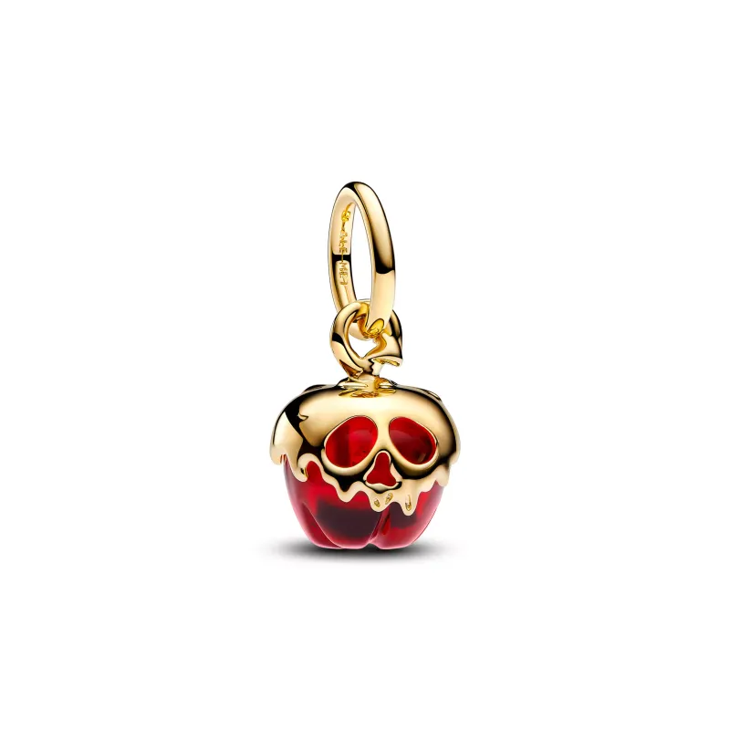 Pandora Disney Villains Evil Queen apple 14k gold-plated dangle with 763421C01