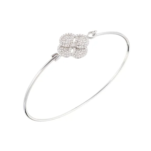 Pulseira Ouro Branco com Diamantes
