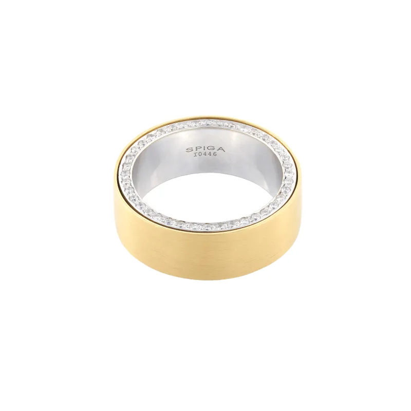 Marcolino Spiga Wedding Ring Yellow Gold Inside Peace SRI1.LA233S